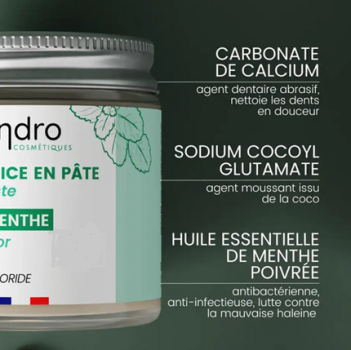 Endro - Zahnpasta - Minze - festes Deo - ohne Konservierungsstoffe - Endro - Bretagne - feste Kosmetik -  BZH - Breizh - Bretagne Allerlei
